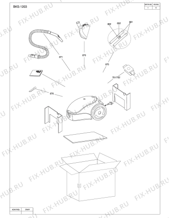 Взрыв-схема пылесоса Beko BEKO BKS 1203 (BLUE GREEN) (6333460000) - EXPLODED VIEWS, PRODUCT